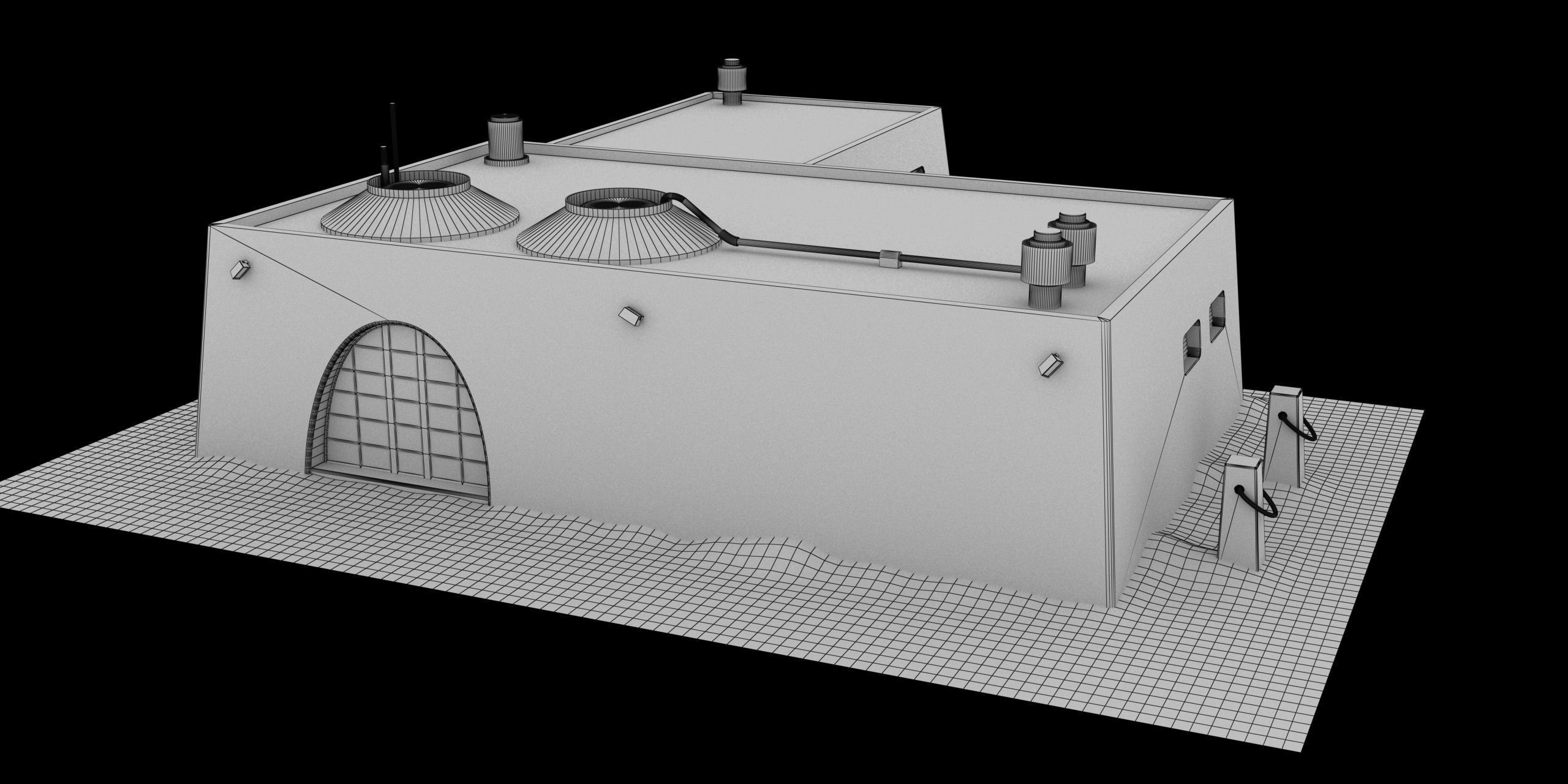 Mos Eisley Buildings 3D model_35