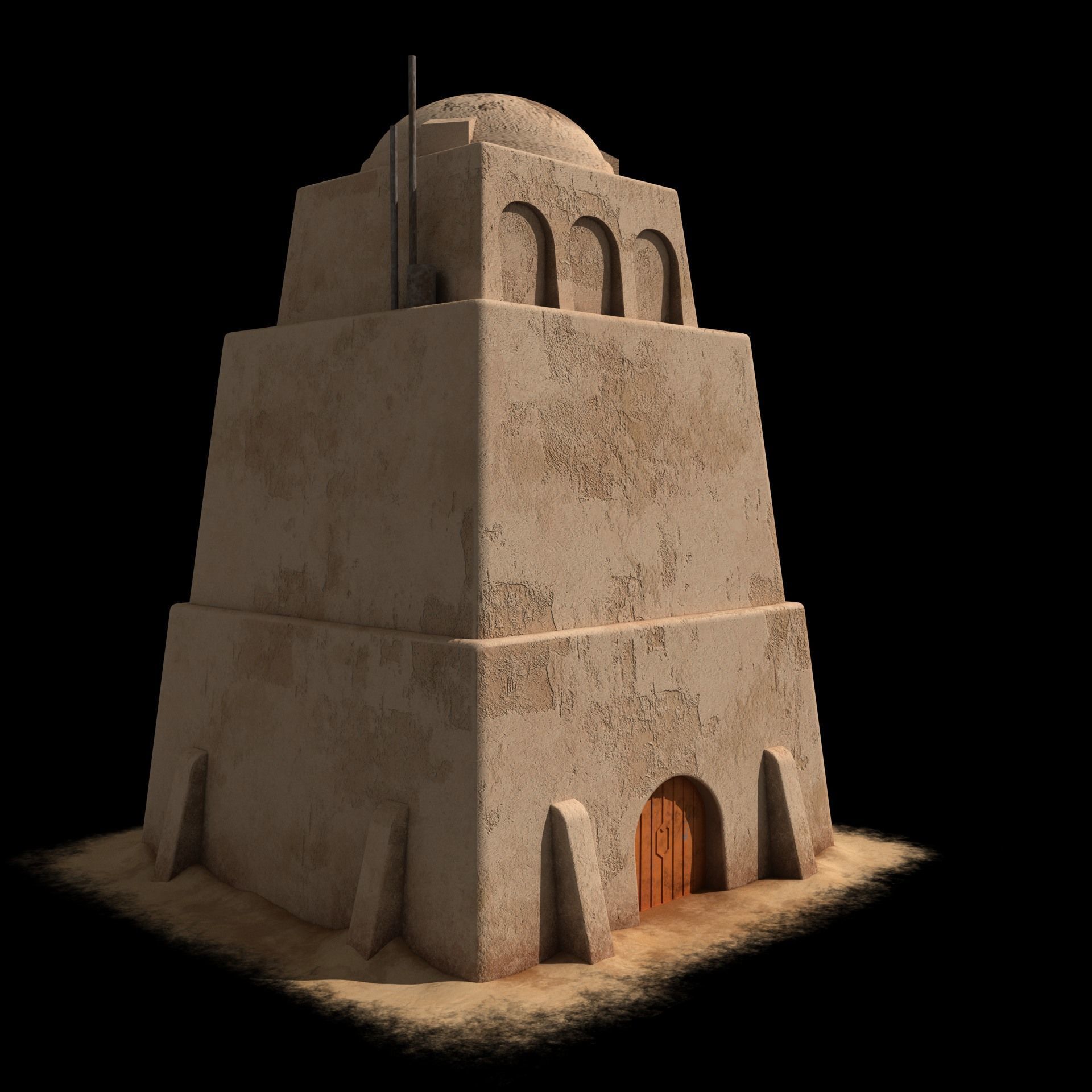 Mos Eisley Buildings 3D model_38