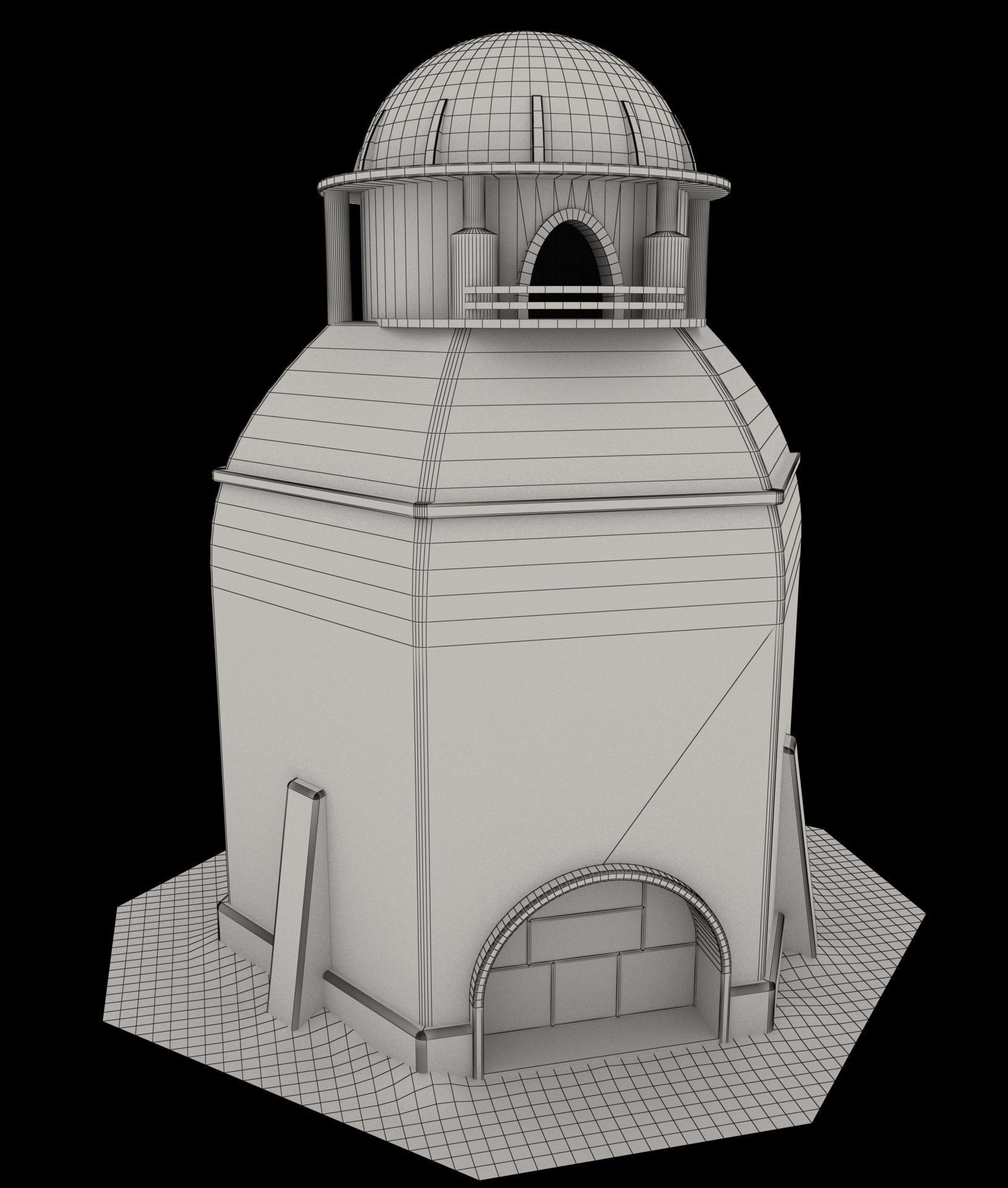 Mos Eisley Buildings 3D model_37