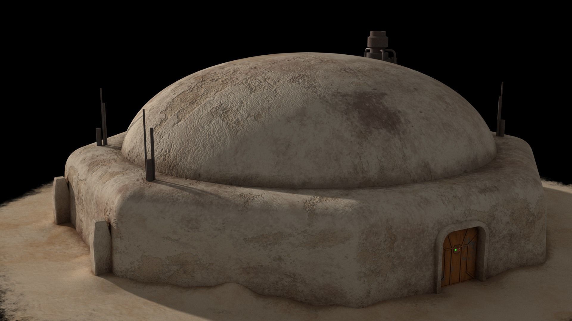 Mos Eisley Buildings 3D model_43