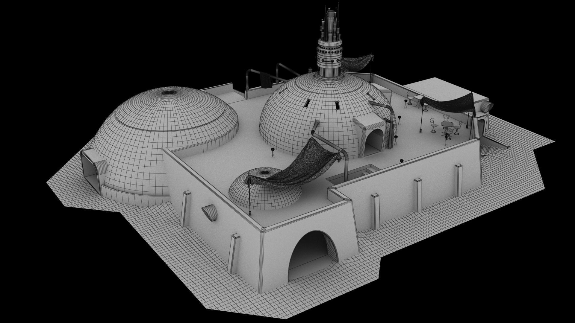 Mos Eisley Buildings 3D model_23