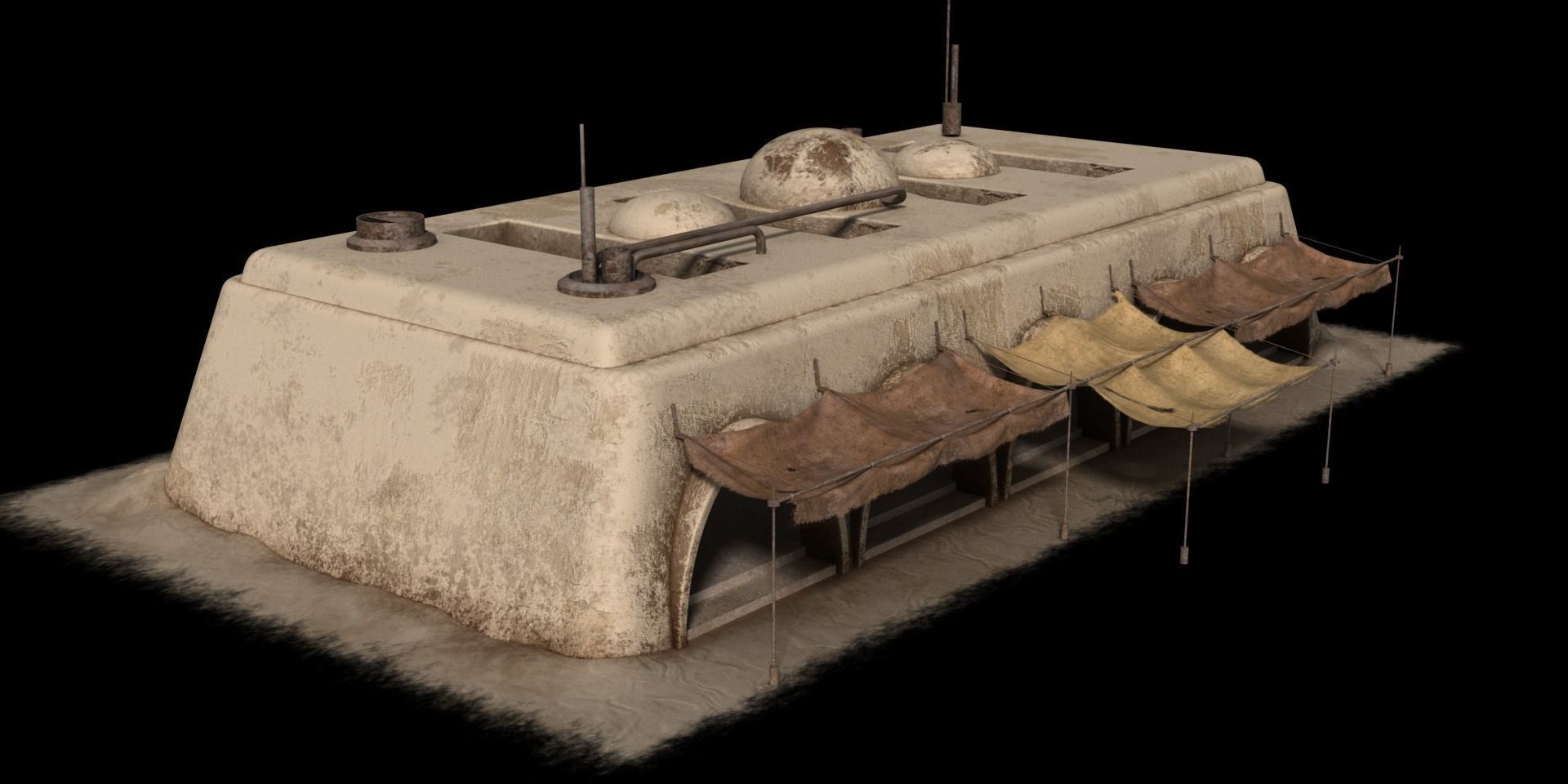 Mos Eisley Buildings 3D model_28