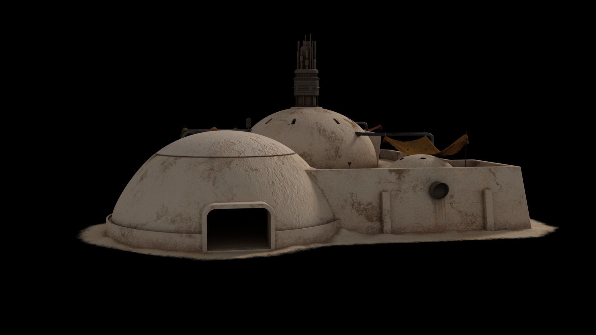 Mos Eisley Buildings 3D model_22