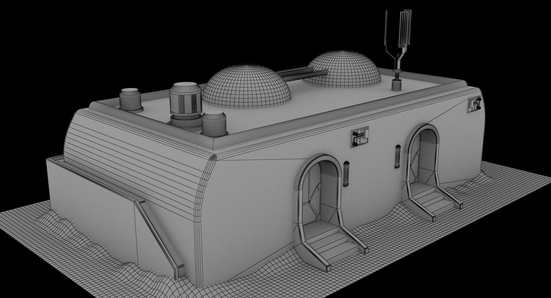 Mos Eisley Buildings 3D model_47