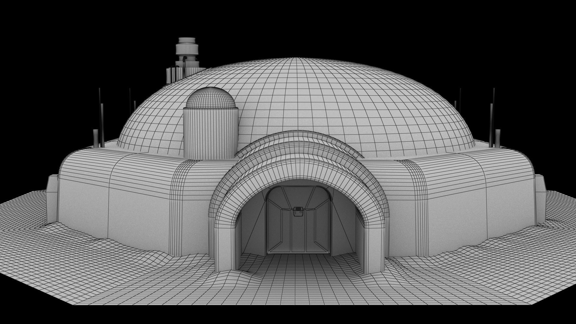 Mos Eisley Buildings 3D model_44