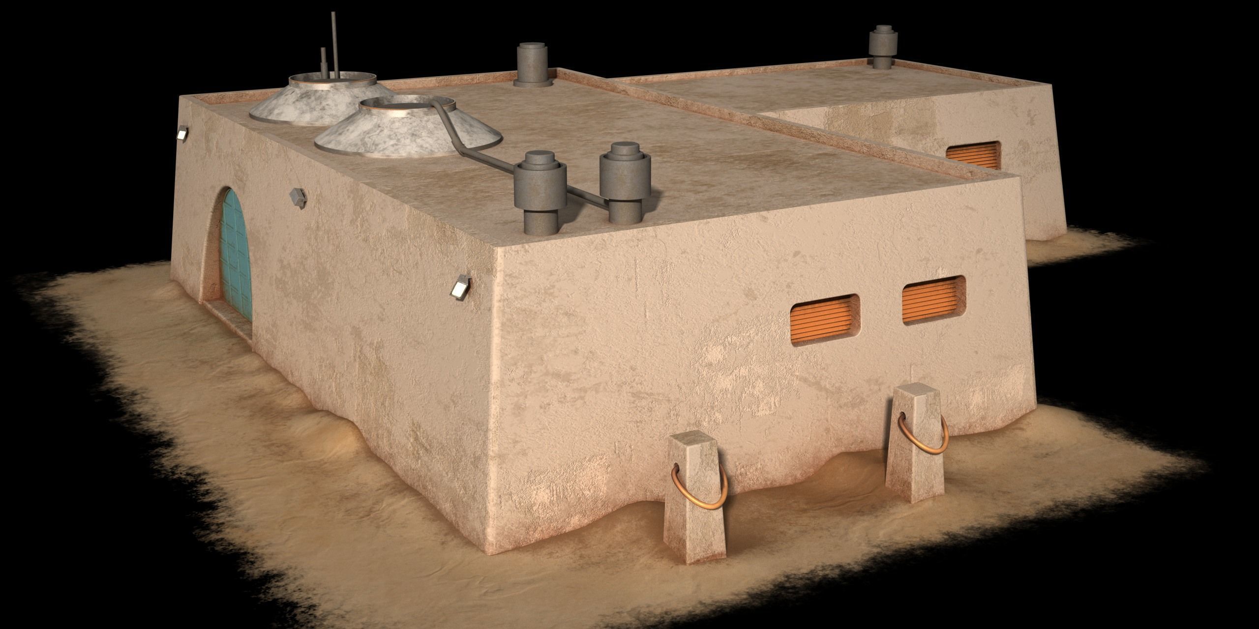Mos Eisley Buildings 3D model_34