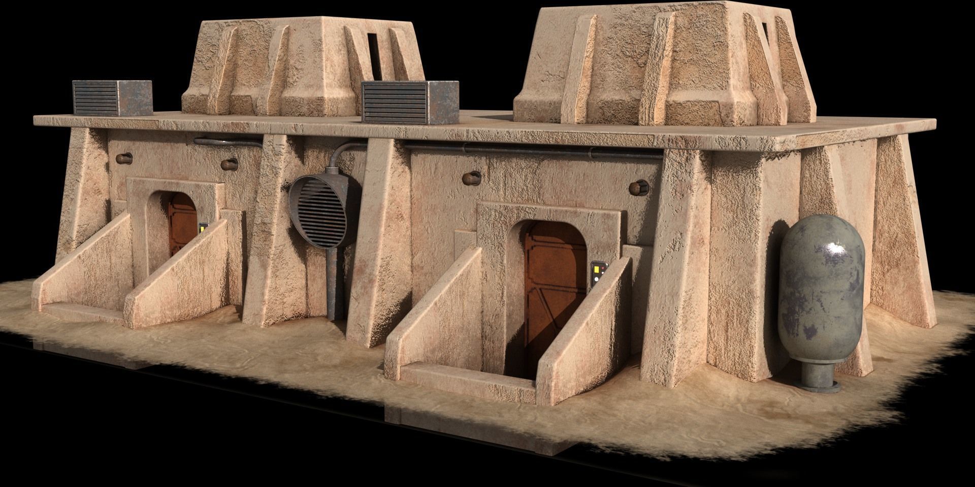 Mos Eisley Buildings 3D model_49