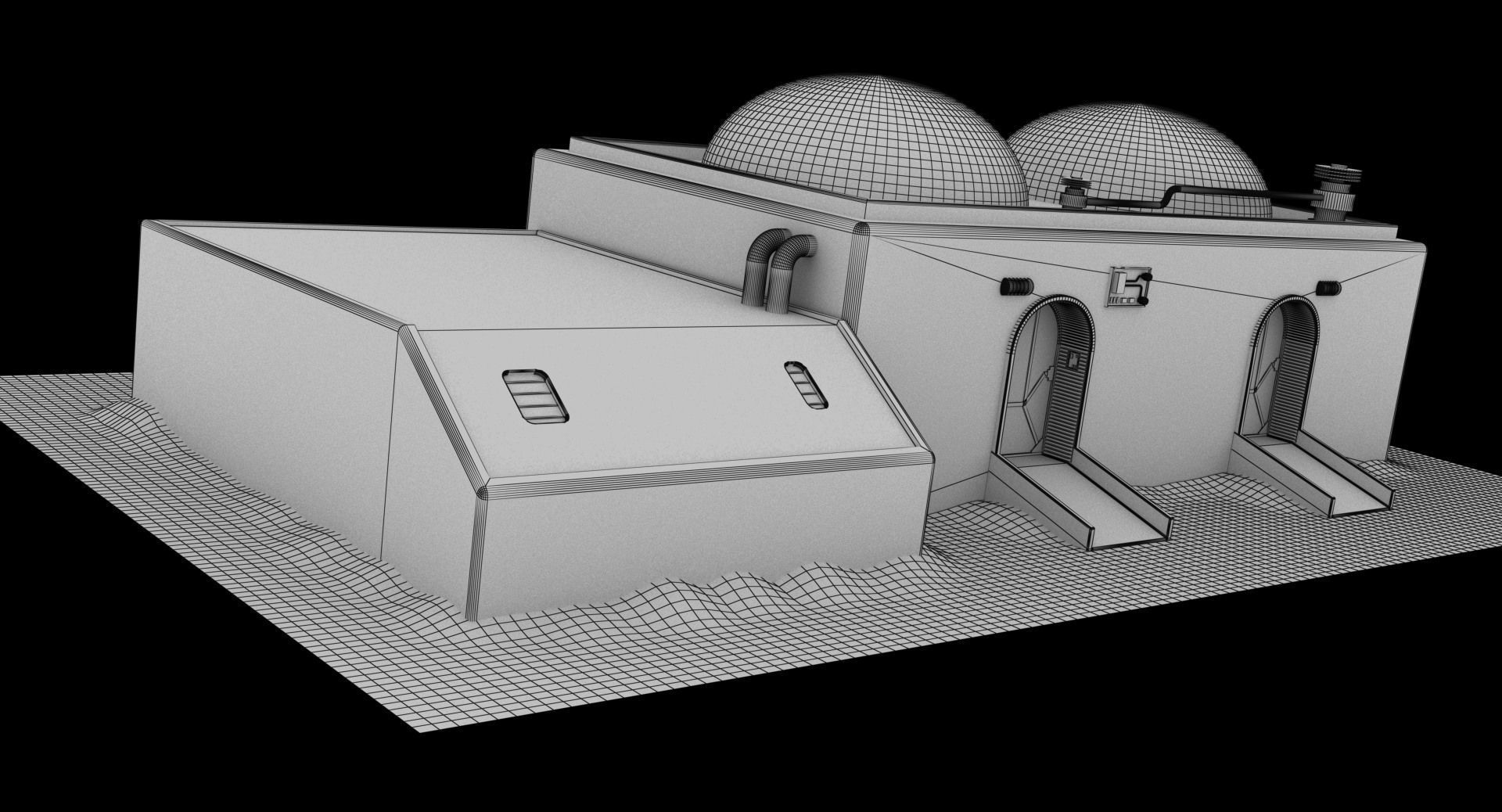 Mos Eisley Buildings 3D model_32