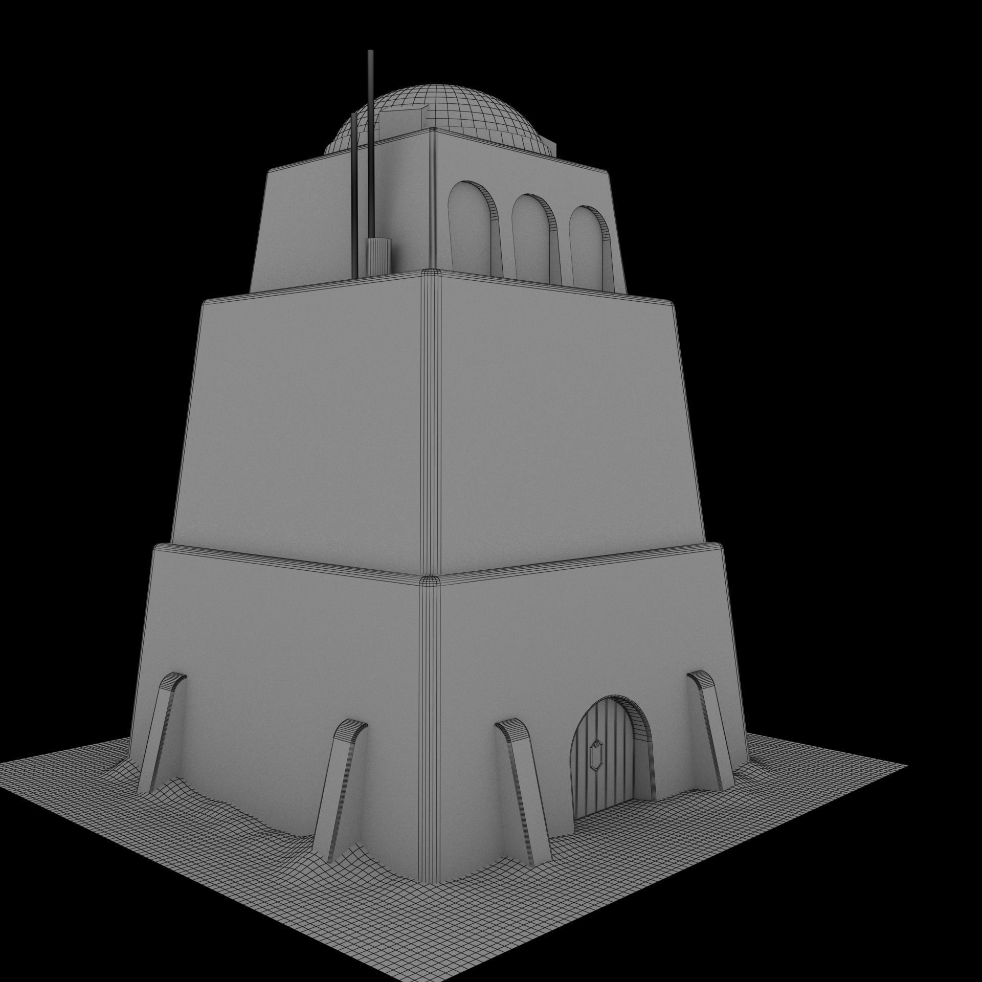 Mos Eisley Buildings 3D model_39