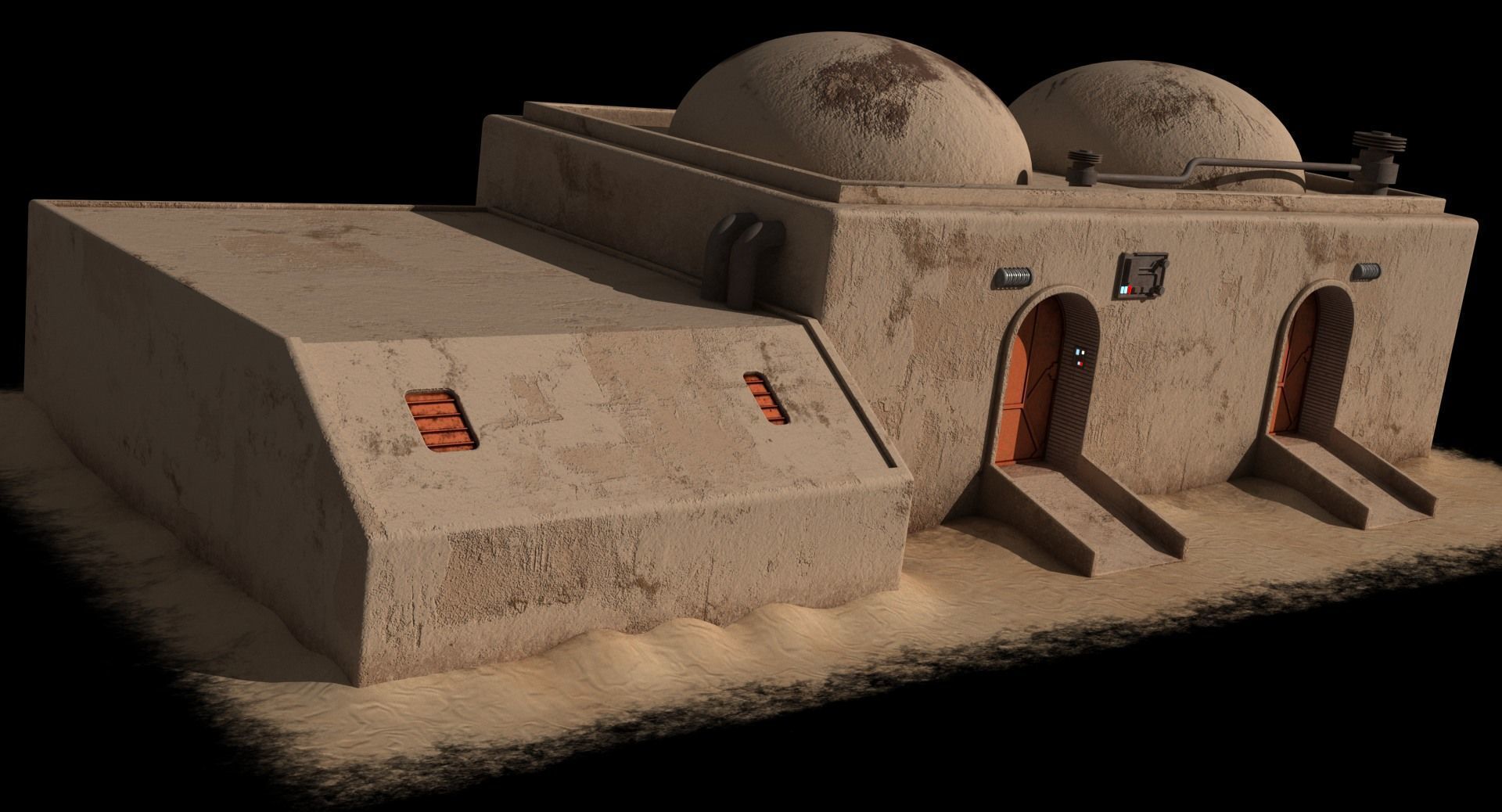 Mos Eisley Buildings 3D model_31