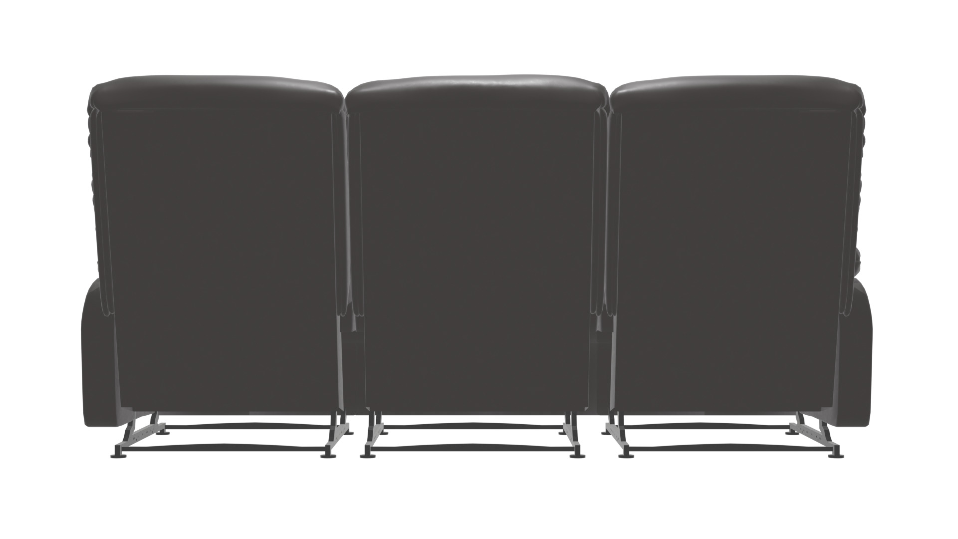 3-Seater Reclinable Sofa Model - Stylish and Comfortable Low-poly 3D model_4