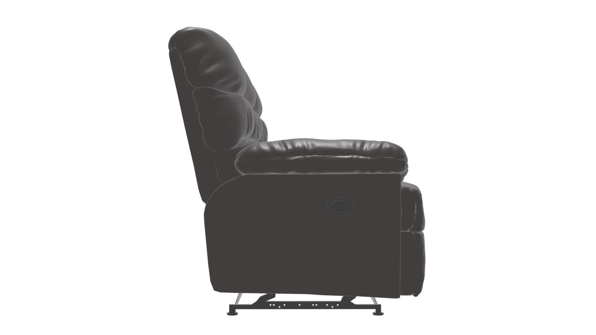 3-Seater Reclinable Sofa Model - Stylish and Comfortable Low-poly 3D model_8