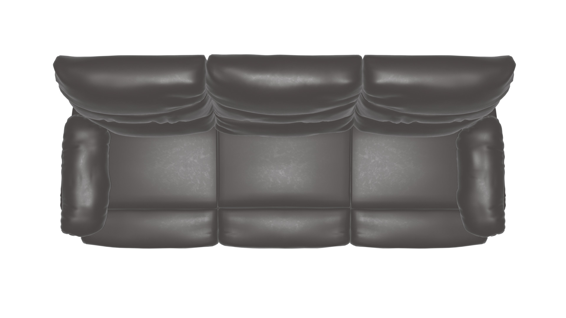 3-Seater Reclinable Sofa Model - Stylish and Comfortable Low-poly 3D model_16