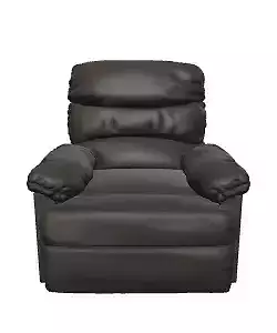 3D Model Reclinable Single-Seat PU Leather Armchair - Brown