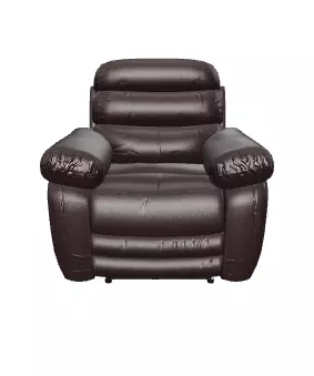 Luxury Brown Leather Recliner Chair 3D Model Low-poly 3D model