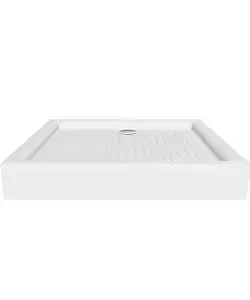 White Shower Tray 90x90x14 cm - High-Quality 3D Model