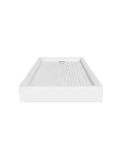 White Shower Tray 70x140x14 cm 3D Model for Bathroom Renovation