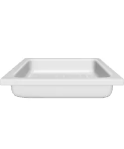 White Shower Receptor 70x70cm Low-poly 3D model_0