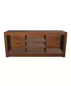 Oval TV Rack Cabinet for 50-Inch Televisions Low-poly 3D model