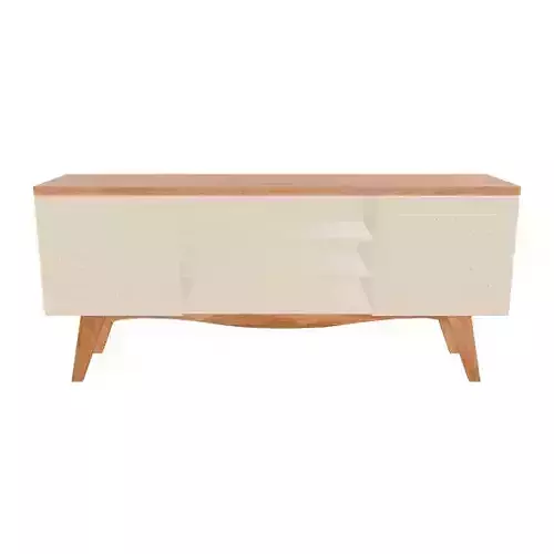 Versatile Off-White Rack Cabinet