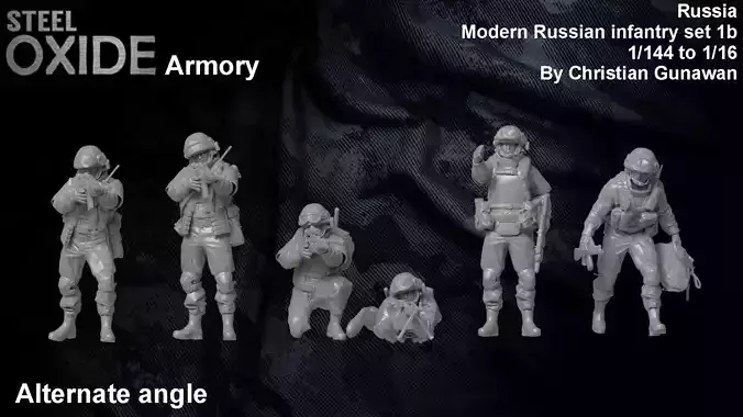 Modern Russian infantry set 1c 3D print model