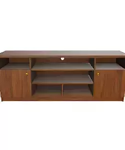 Classic Walnut Rack Cabinet 3D Model