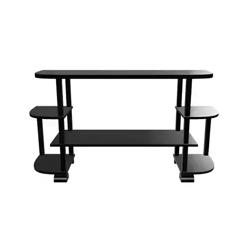 Versatile Black Storage Rack Cabinet