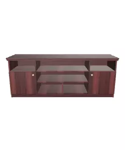 Classic 70-Inch Wenge Finish Rack - Elegant 3D Cabinet Model Low-poly 3D model_0