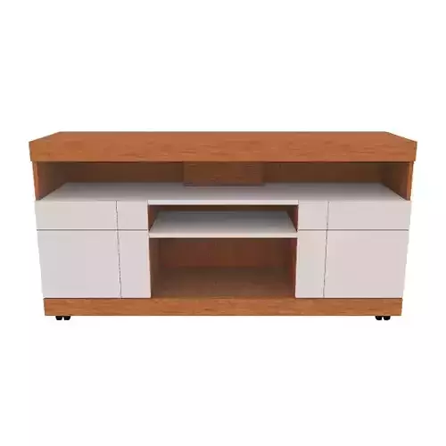 Modern Storage Rack 3D Model - Versatile Cabinet for Home and Office