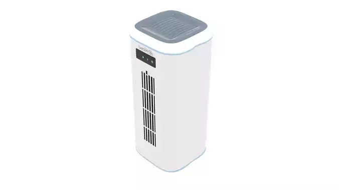 3D Air Purifier with UV Light Low-poly 3D model
