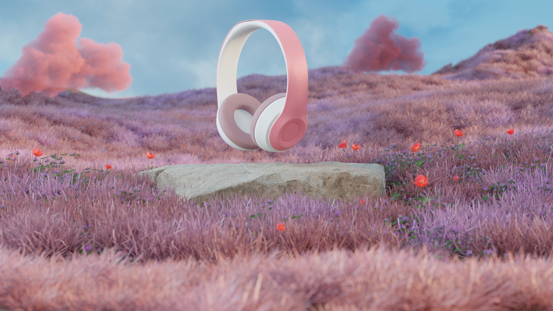 Headphones 3D model_1