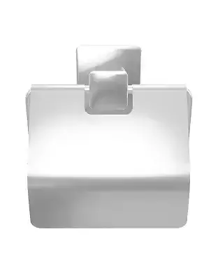 Chrome Toilet Paper Holder with Cover