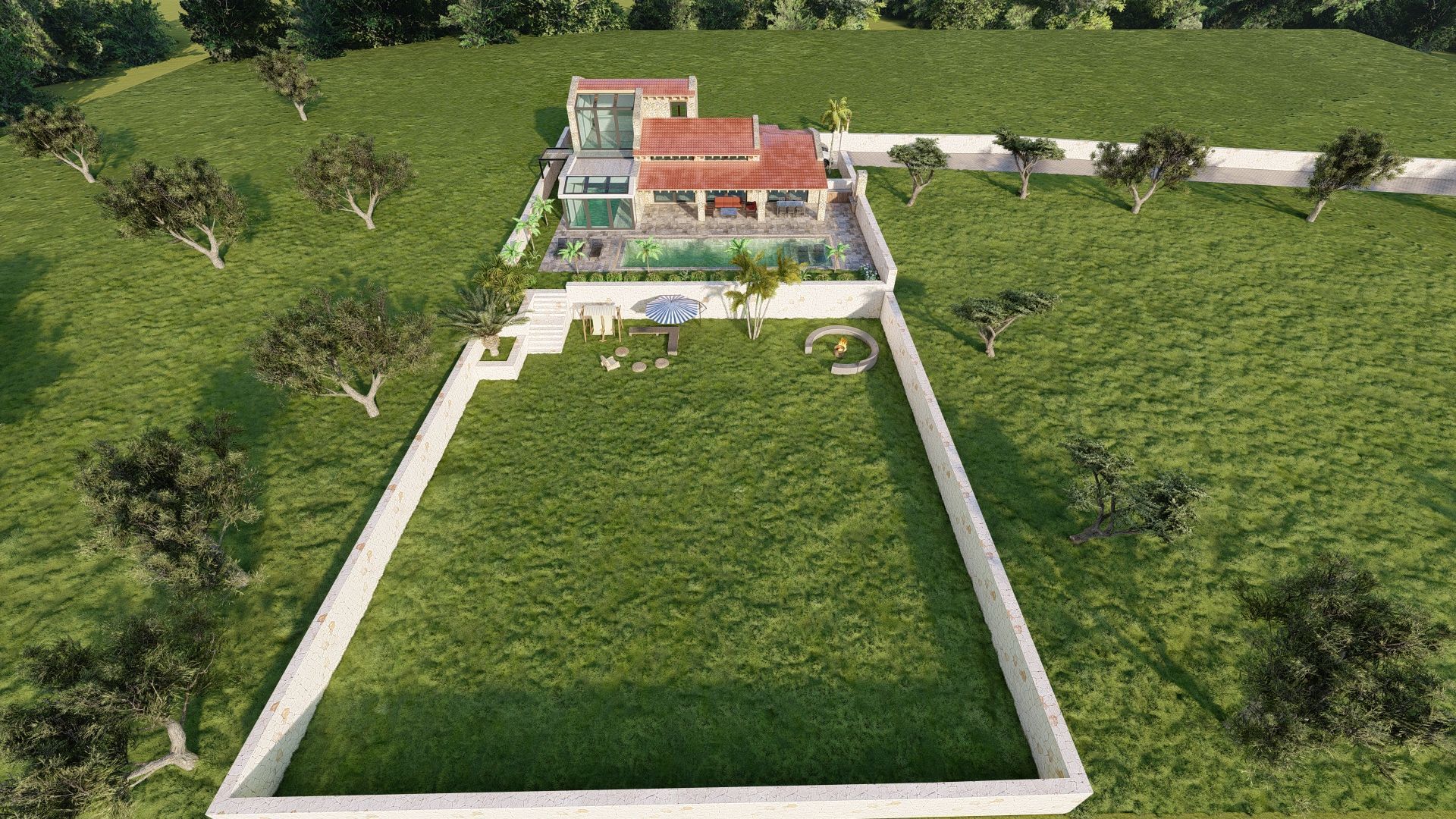 STONE FARM Villa 3D model_8