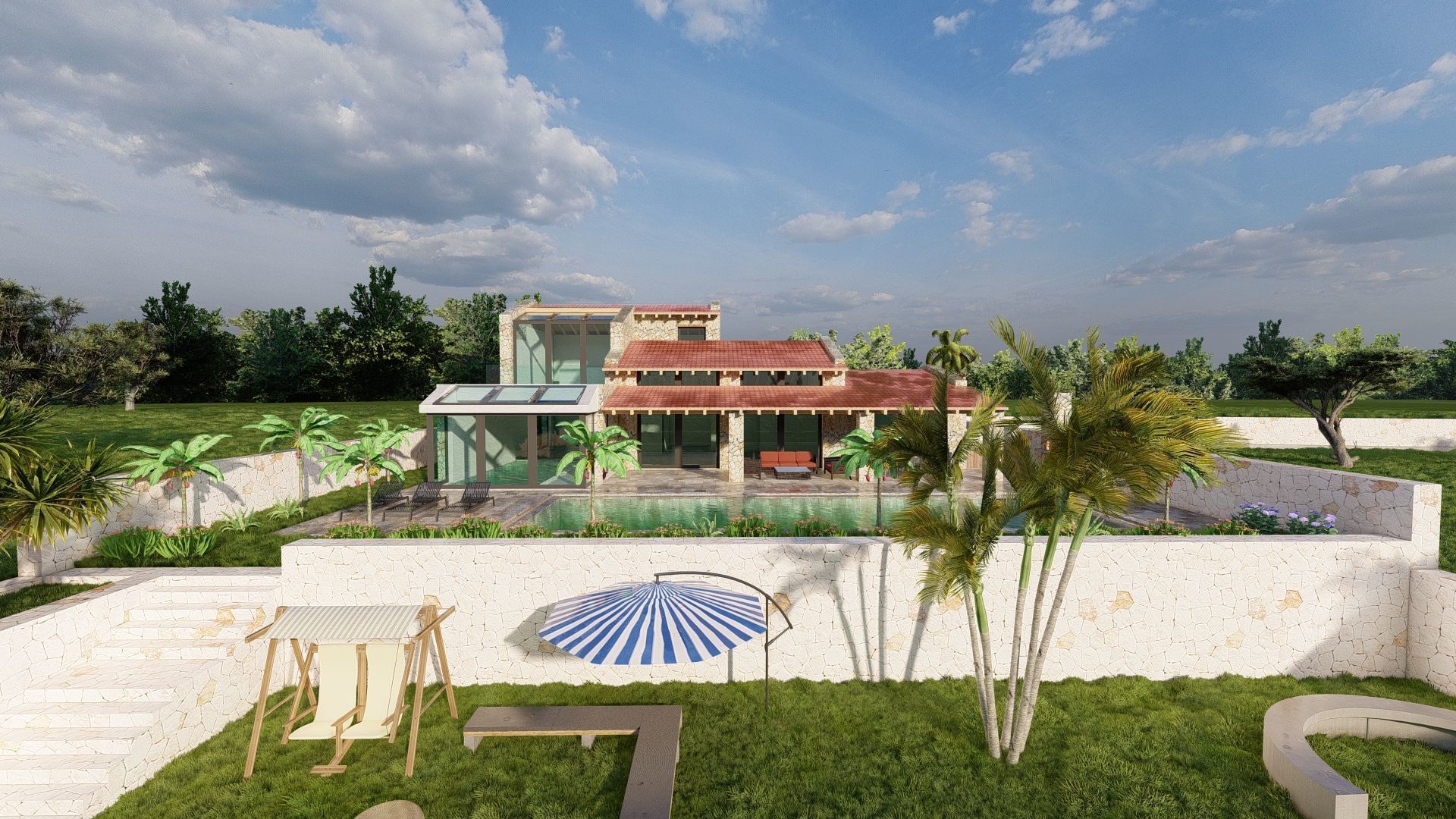 STONE FARM Villa 3D model_4