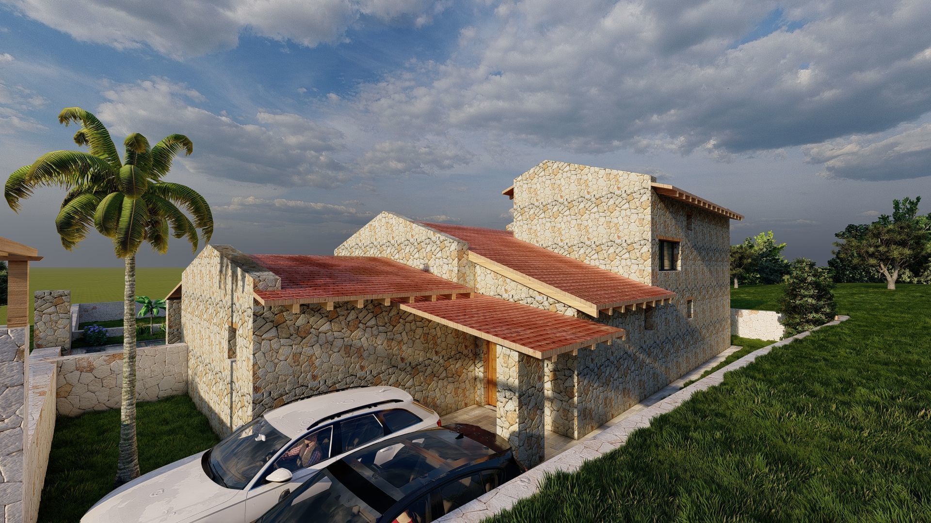 STONE FARM Villa 3D model_11