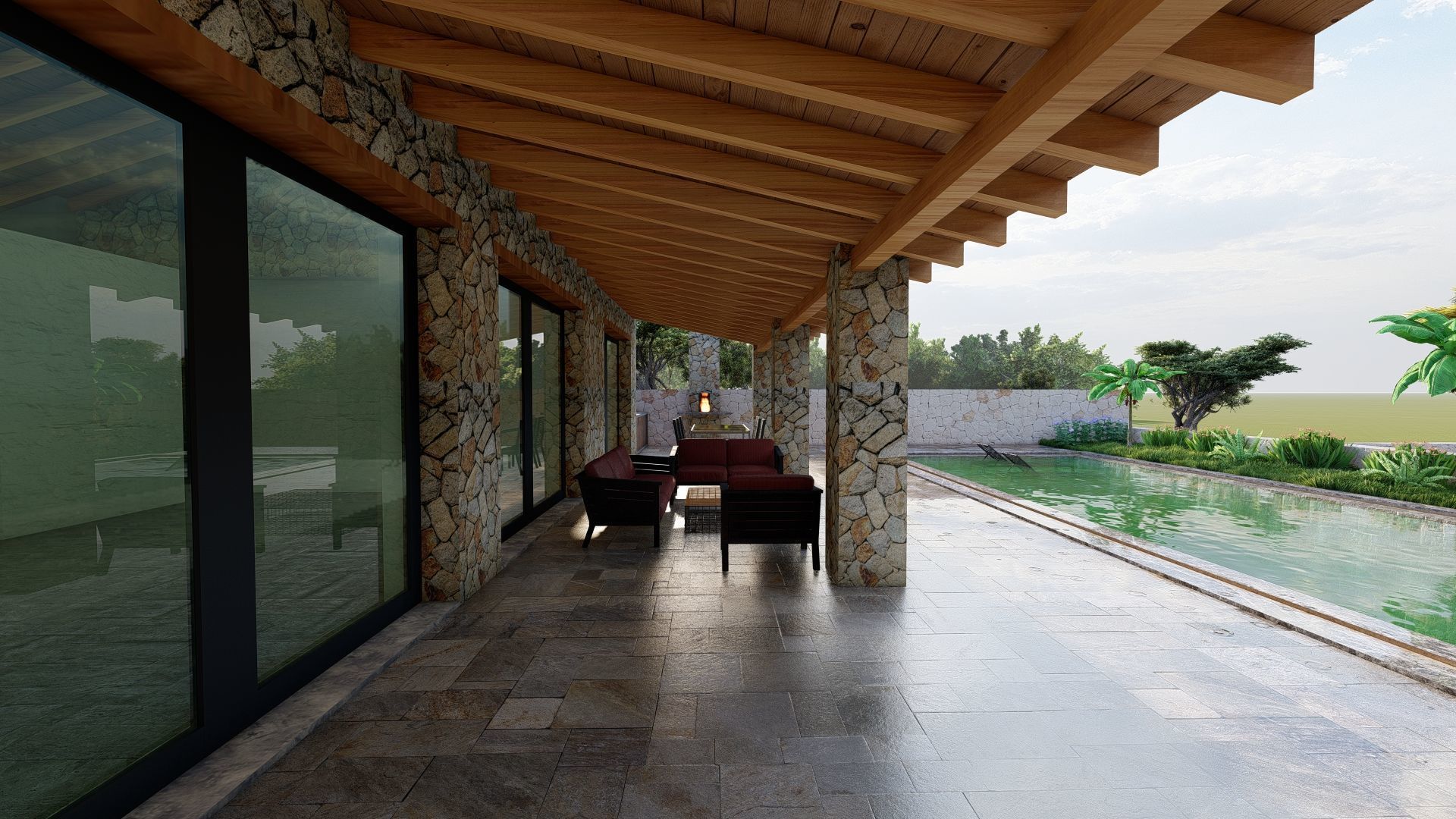 STONE FARM Villa 3D model_2