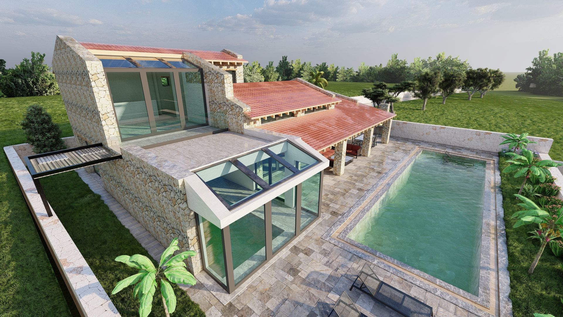 STONE FARM Villa 3D model_9