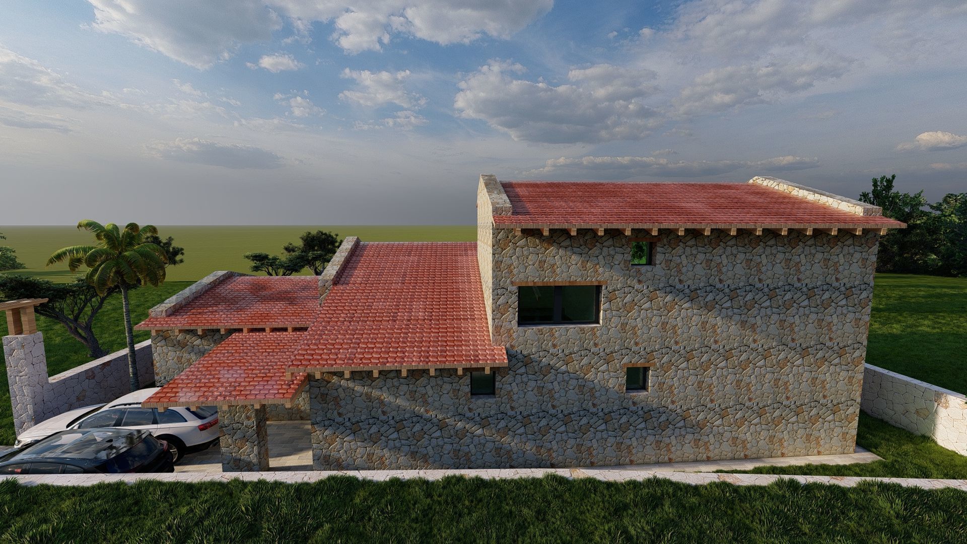 STONE FARM Villa 3D model_13