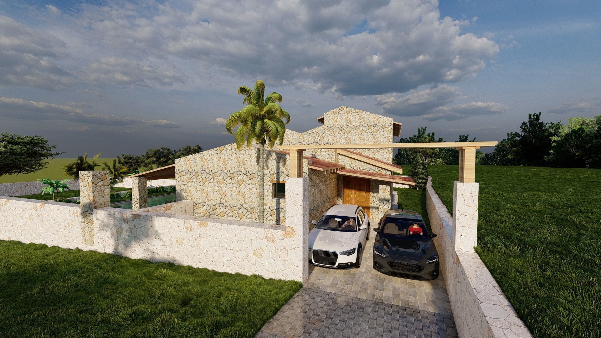 STONE FARM Villa 3D model_12