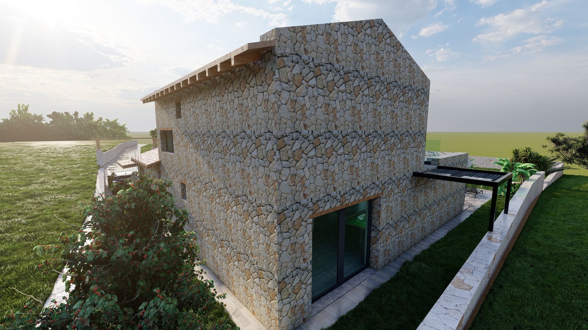 STONE FARM Villa 3D model_14