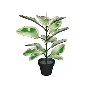 Pink Artificial Plant 43 cm - Decor for Interior Design Low-poly 3D model