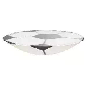 Modern Ceiling Lamp 1L - Sleek White and Black Design