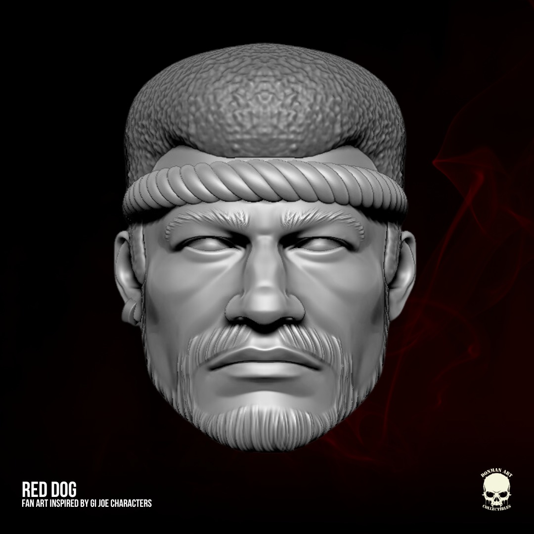 Red Dog GI Joe Fan Art 3D printable File For Action Figures 3D print model_21