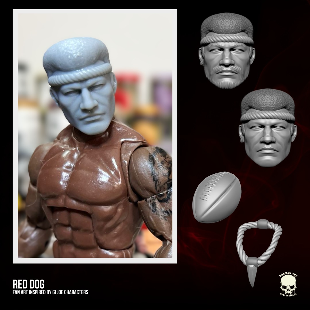 Red Dog GI Joe Fan Art 3D printable File For Action Figures 3D print model_18