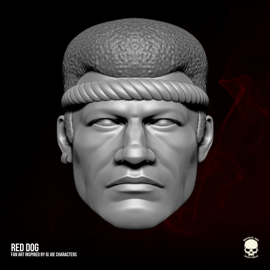 Red Dog GI Joe Fan Art 3D printable File For Action Figures 3D print model_8
