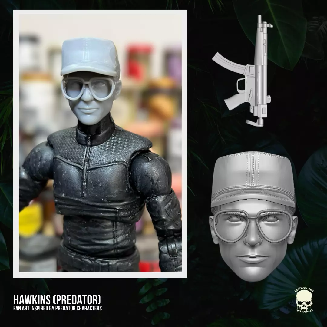 Hawkins Predator fan art 3D printable Files For Action Figures 3D print model