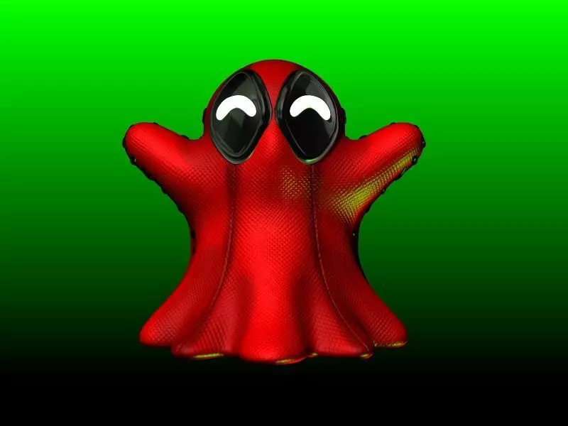 DEADPOOL GHOST HALLOWEEN DECO MARVEL 3D print model
