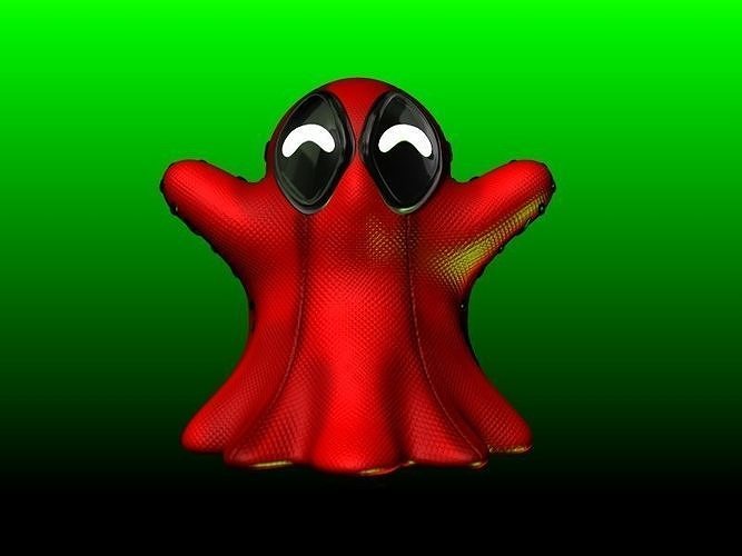 DEADPOOL GHOST HALLOWEEN DECO MARVEL  3D print model