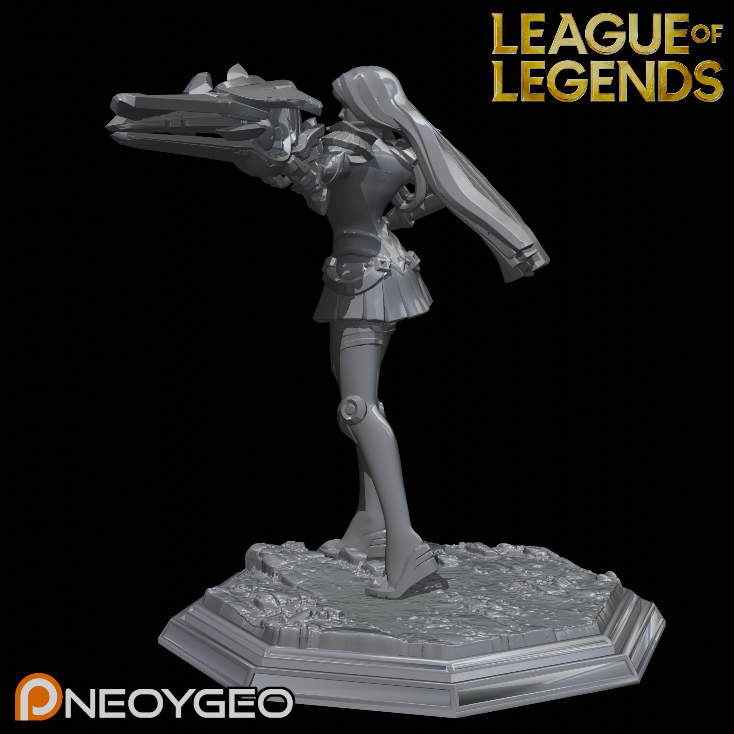BATTLE ACADEMIA CAITLYN - LEAGUE OF LEGENDS 3D print model_4