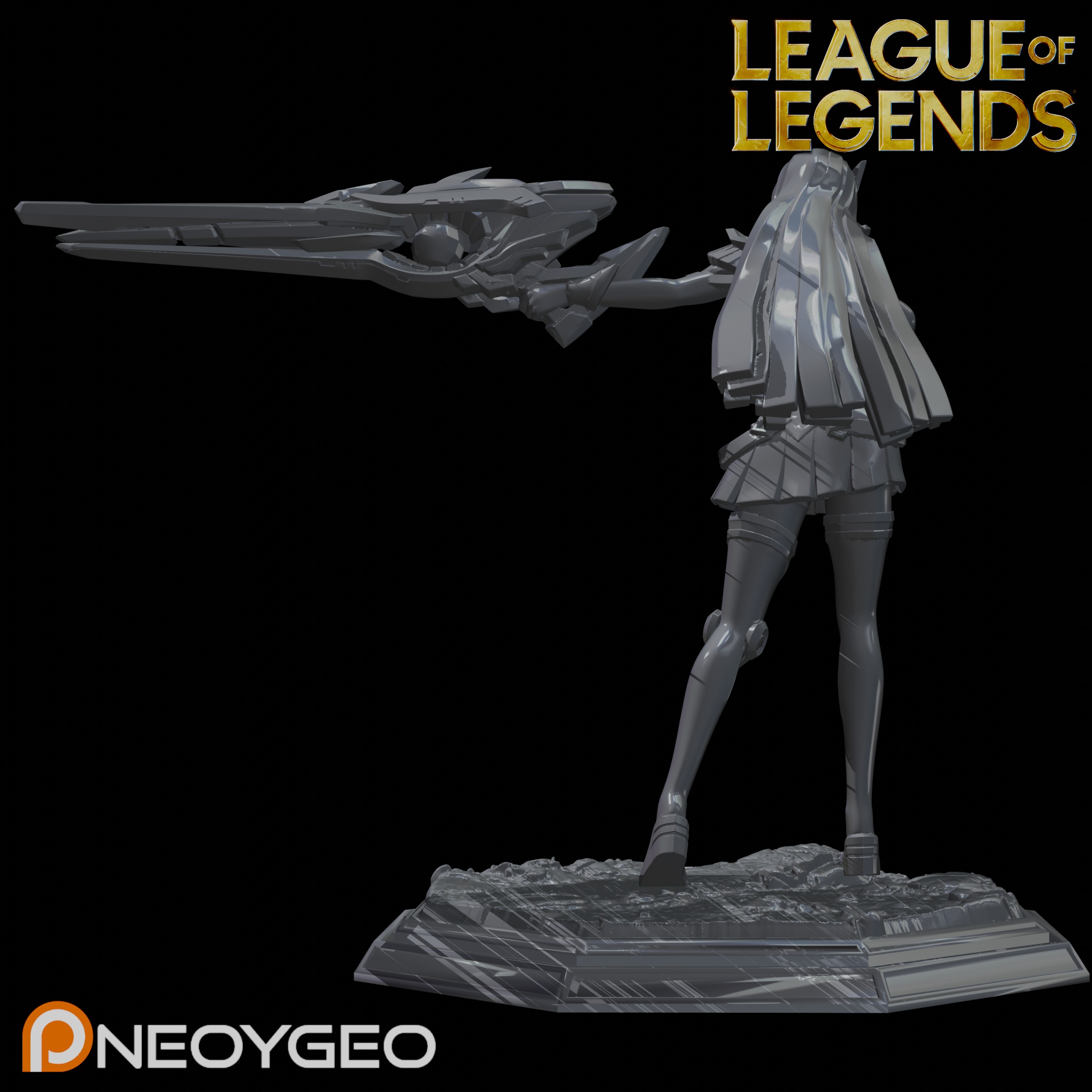 BATTLE ACADEMIA CAITLYN - LEAGUE OF LEGENDS 3D print model_3